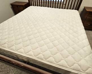 - King Size Mattress and Box Spring - Denver Mattress Co. "Doctor's Choice" 10" Firm in Good Condition