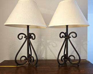 Solid Iron Western Style Lamps