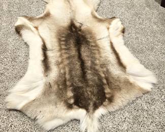  Authentic Reindeer Fur Animal Hide from Norway- 4ft x 3ft