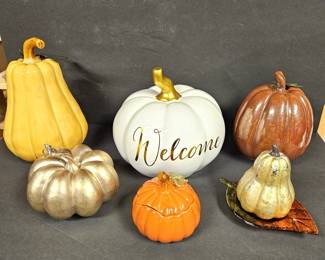 Ceramic Pumpkins, Fall Decor