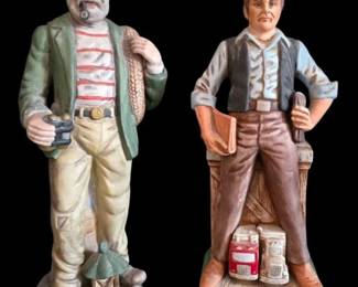 Trucker Ceramic Decanter Made In Mexico Sea Captain Ceramic Figurine
