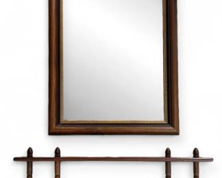 Vintage Wall Mirror KnickKnack Shelf