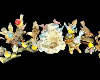 Collection Of Porcelain Bird Figures