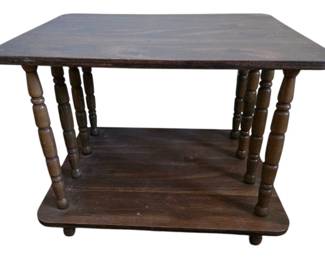 Vintage Spindle End Table
