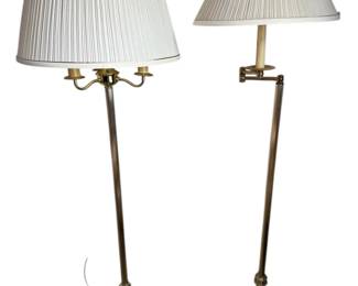 Pair Of Brass Floor Lamps