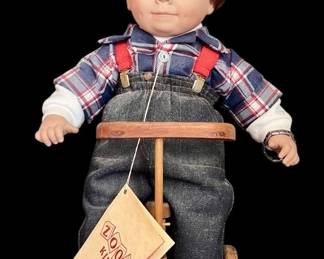 Zook Kids Doll W Wooden Bicycle