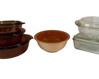 Pyrex Visionware Clear Glass Baking Dishes