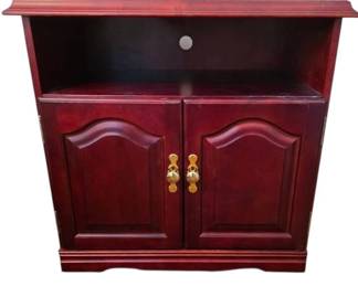 Cherry Wooden Nightstand Cabinet