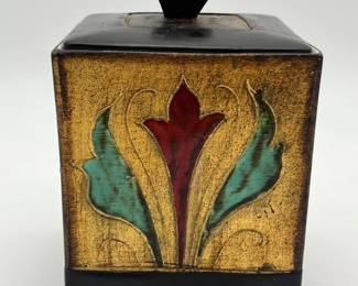 23 HandCraftedCeramicandLeatherCigarHumidor