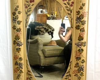 8 Large48TallGoldFloralPaintedFrameMirror