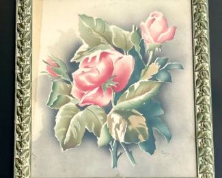 118 GenuineBenjaminJorjHarrisWatercolorPaintingbyNewmanDecor