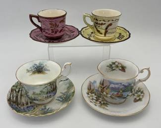 34 SmallCollectionofMidCenturyEraTeacups
