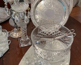 Silverplate, crystal