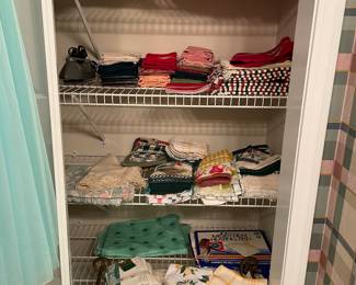 Some of the many New linens