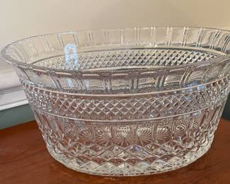 Large cut glass bowl