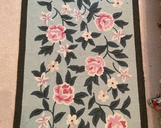 1 of 2 hooked rugs