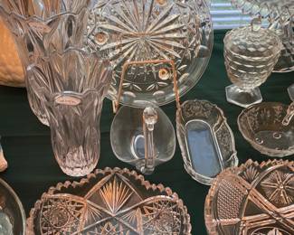 Cut & pressed glass
