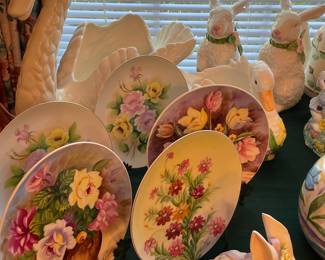 Hand painted plates