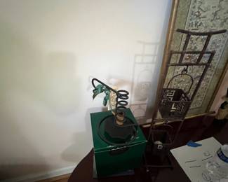 Hand forged candle stick