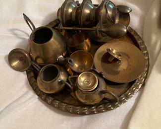 Miniature brass set
