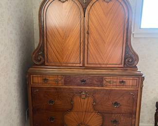 Antique tall dresser by Sligh Furniture (Grand Rapids).