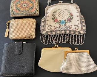 Vintage beaded purses and coin purses.