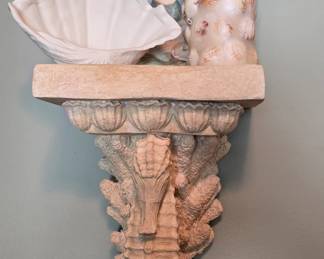Seahorse wall shelf