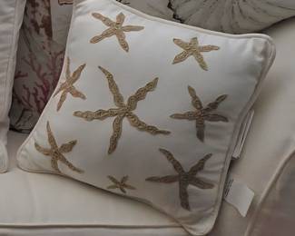 4 small starfish throw pillows
****2 sold****