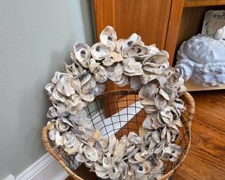 Oyster shell wreath