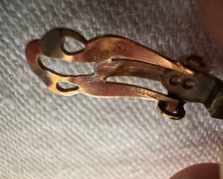 14K Gold Rose with Diamond Earrings