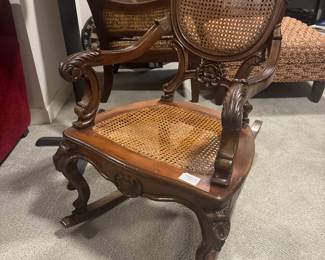 Rafael Margarida & Co. (San Juan, PR) Deco Caned Rocking Chair