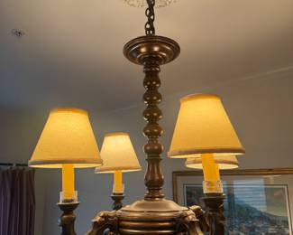 Rafael Margarida & Co. (San Juan, PR) Wood Chandelier 
