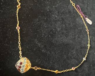 14K Gold Necklace with 14K Gold Pendant