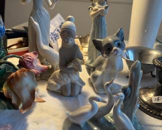 Collection of Porcelain Lladro Figurines