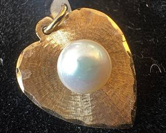 14K Gold with Pearl Pendant