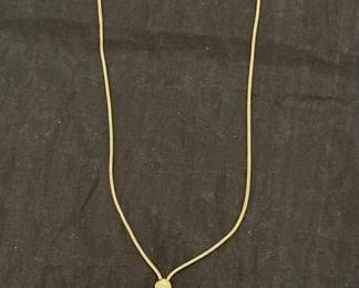 580 18k Gold Pearl Necklace