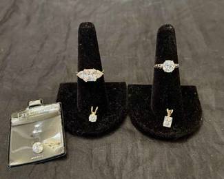 582 14k Gold Fine Faux Diamonds