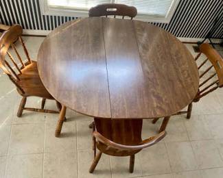 428 Oak Style Kitchen Table Chairs