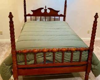 547 Complete Cherry Spool Bed Frame