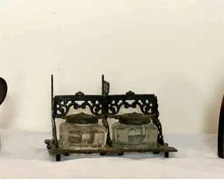 103 Antique Ink Well Sad Irons