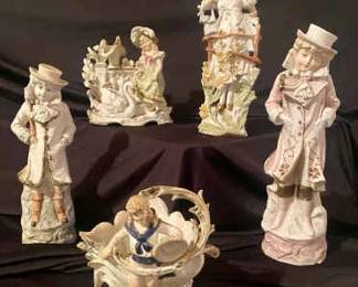 806 Victorian Grace Bisque Figurines