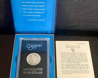 567 1883 Uncirculated Carson City Silver Dollar