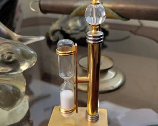 Brass & Glass sand timer