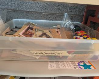 Stencils & assorted Crafts