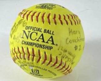 NCAA Autographed Softball 