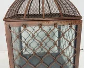 indoor/outdoor hanging birdcage lantern