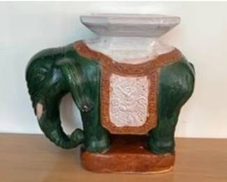 Glazed Ceramic Asian Garden Seat