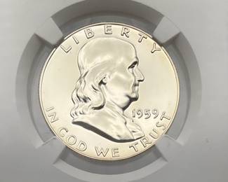1959 Franklin Half Dollar Proof