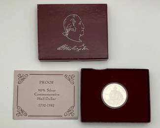 1982 proof silver Washington half dollar