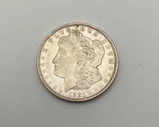 1921 D US Morgan Silver Dollar